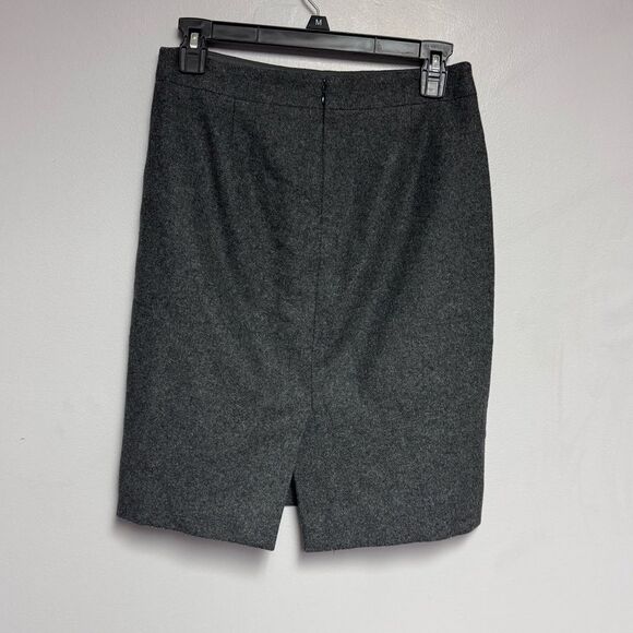 J crew The Pencil Skirt size 0 charcoal Wool blend women’s - Picture 2 of 5